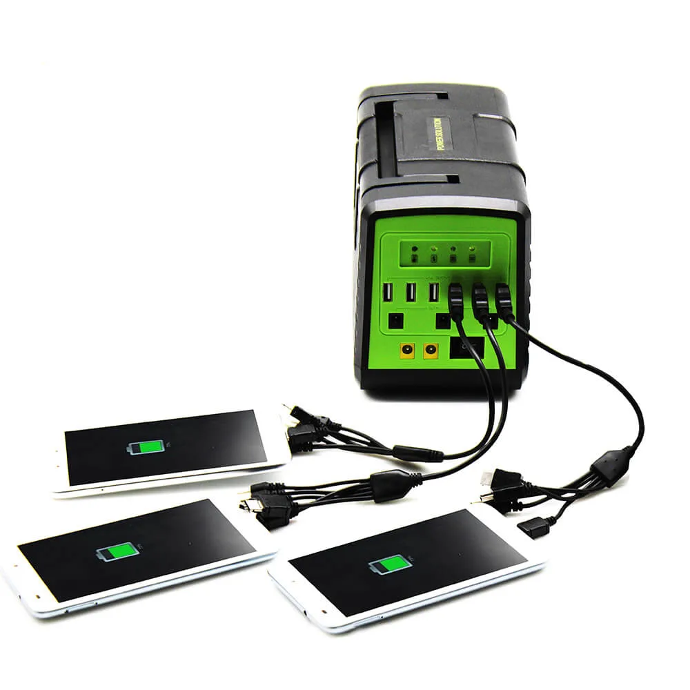 Solar Power Bank Phone Charger Station Home Lighting System Pay as You Go