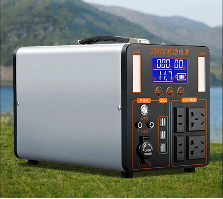 Outdoor Solar Power Bank Storage Portable Mobile Power 900W for Home Outdoor Emergency Camping