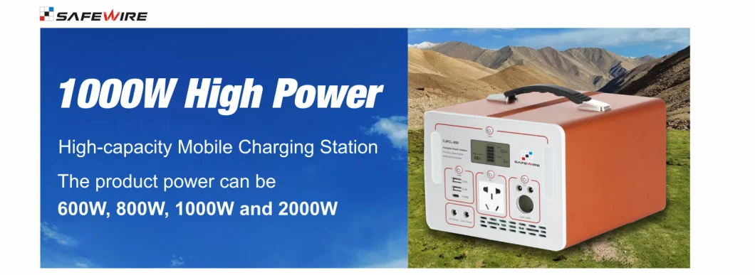 Portable Power Station Generator Backup Battery Emergen Outdoor Power Bank