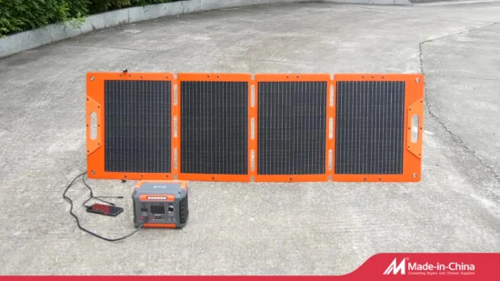 Venta al por mayor, panel solar plegable portátil de 120W y 18V para Camping, estación de energía, batería, cargador de teléfono móvil, banco de energía